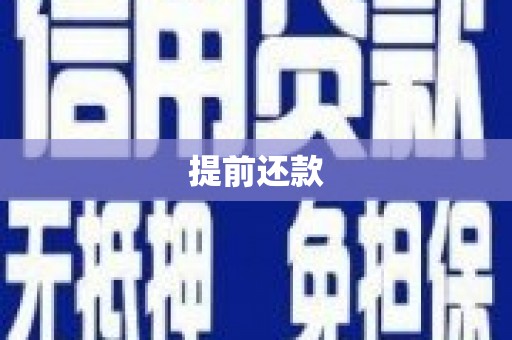 西青提前还款