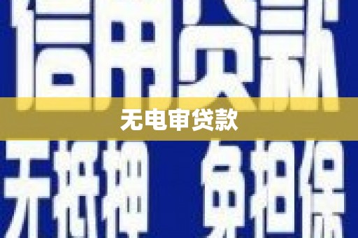 宣威无电审贷款