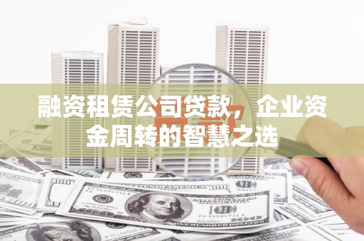 囊谦融资租赁公司贷款，企业资金周转的智慧之选