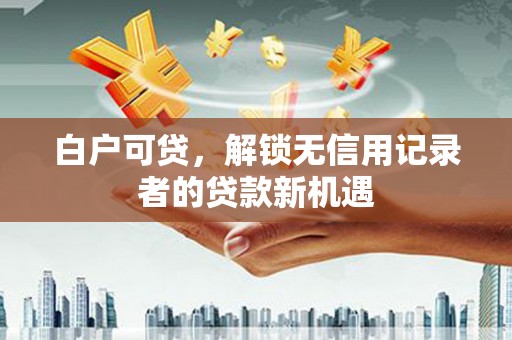 岭东白户可贷，解锁无信用记录者的贷款新机遇