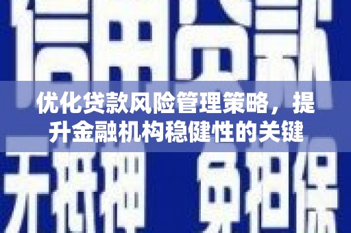 克孜勒苏柯尔克孜优化贷款风险管理策略，提升金融机构稳健性的关键
