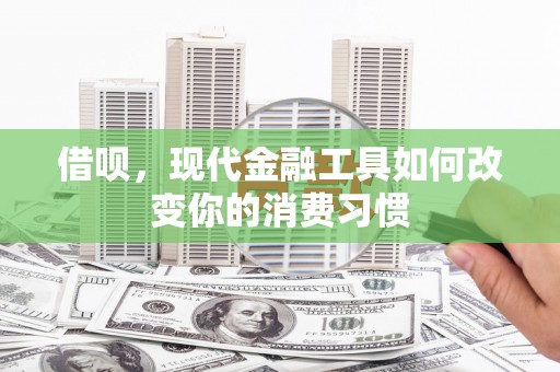 高要借呗，现代金融工具如何改变你的消费习惯