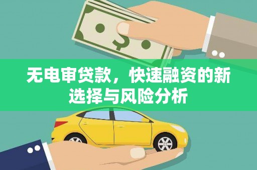 宁海无电审贷款，快速融资的新选择与风险分析