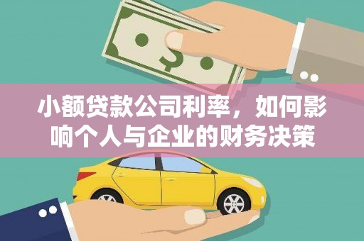 头屋小额贷款公司利率，如何影响个人与企业的财务决策
