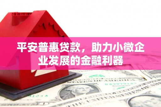 福建平安普惠贷款，助力小微企业发展的金融利器