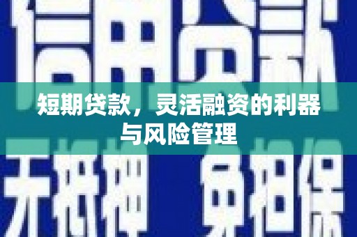 秦汉短期贷款，灵活融资的利器与风险管理