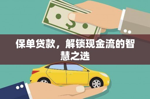 怒江保单贷款，解锁现金流的智慧之选