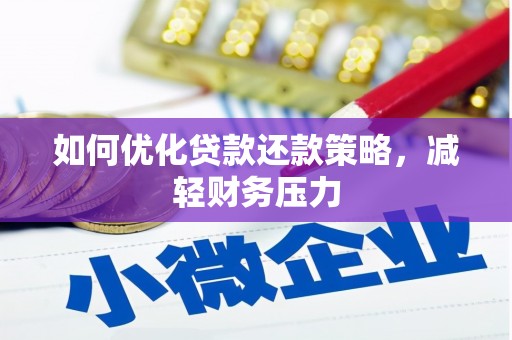 双清如何优化贷款还款策略，减轻财务压力