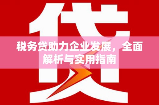 港闸税务贷助力企业发展，全面解析与实用指南