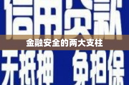 任县金融安全的两大支柱