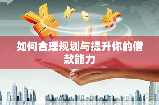 大武如何合理规划与提升你的借款能力